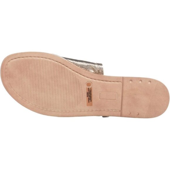 Bella Vita Women's TES-Italy Slide Sandal Heeled US 8.5 WW GOLD Leather - Picture 5 of 5